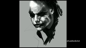 Joker Heath Ledger Speed painting