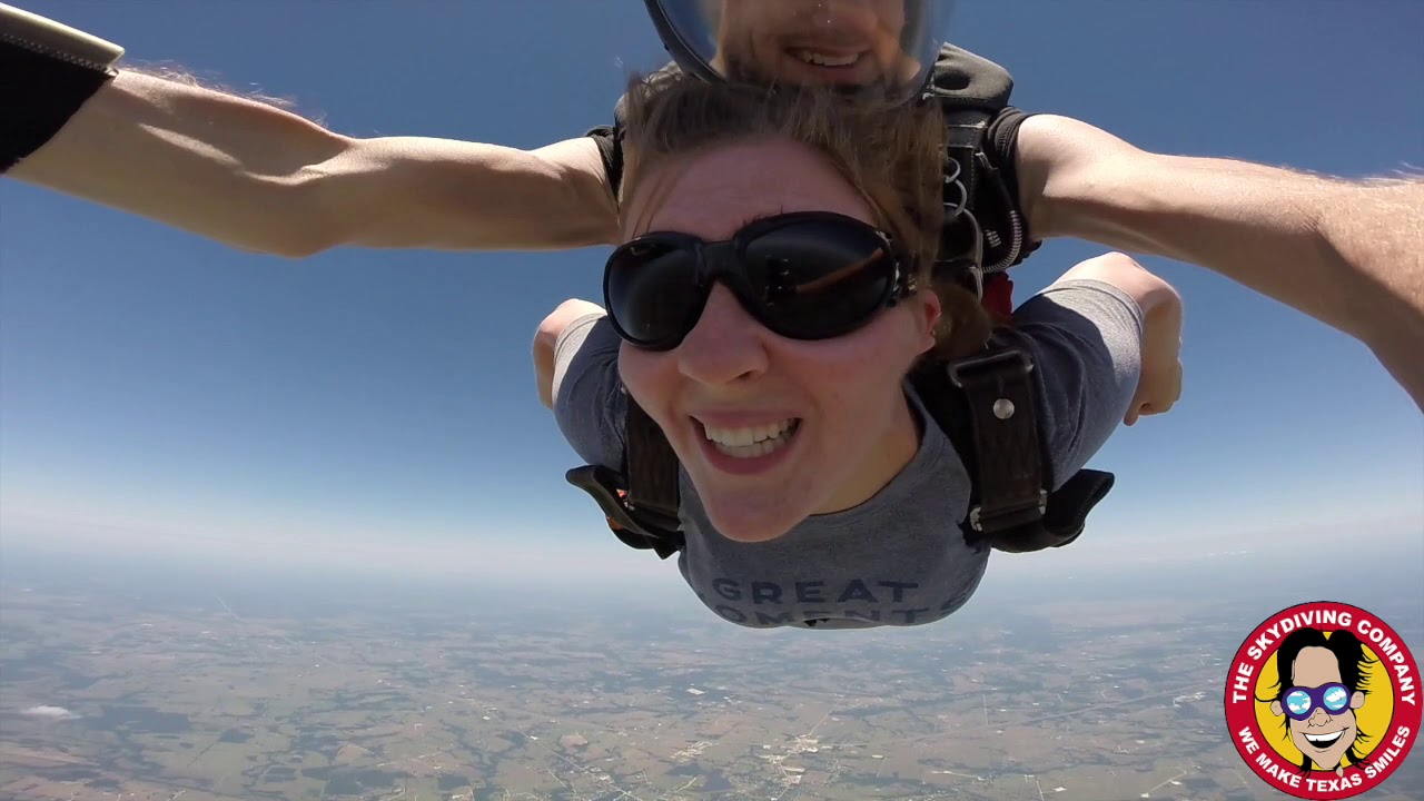 Tandem Skydiving Andie From Lubbock, Texas YouTube