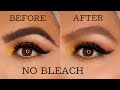 How to lighten your eyebrows  at home !!!    (NO BLEACH)