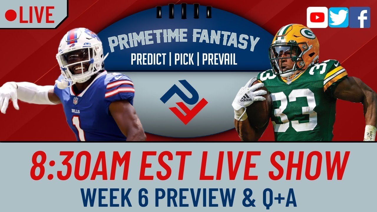 PrimeTime Fantasy Podcast LIVE NFL Week 6 Fantasy Football Preview primetime-fantasy-podcast-live-nfl-week-6-fantasy-football-preview