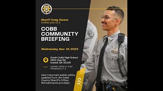 Cobb County Sheriff's Office Community Briefing