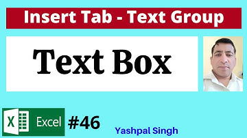 Text Box in Text Group in MS Excel in Hindi | MS Excel  | | Hindi |