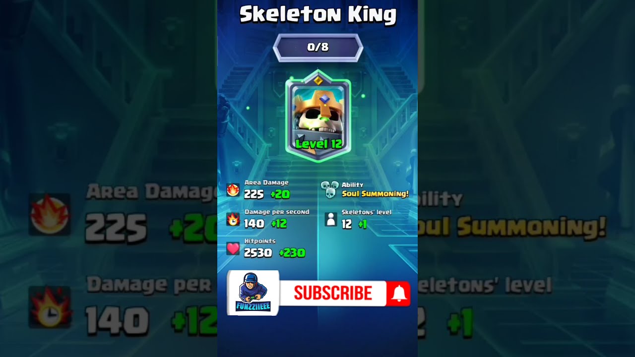 Upgrading my Skeleton King to Level 12 ⬆️ 