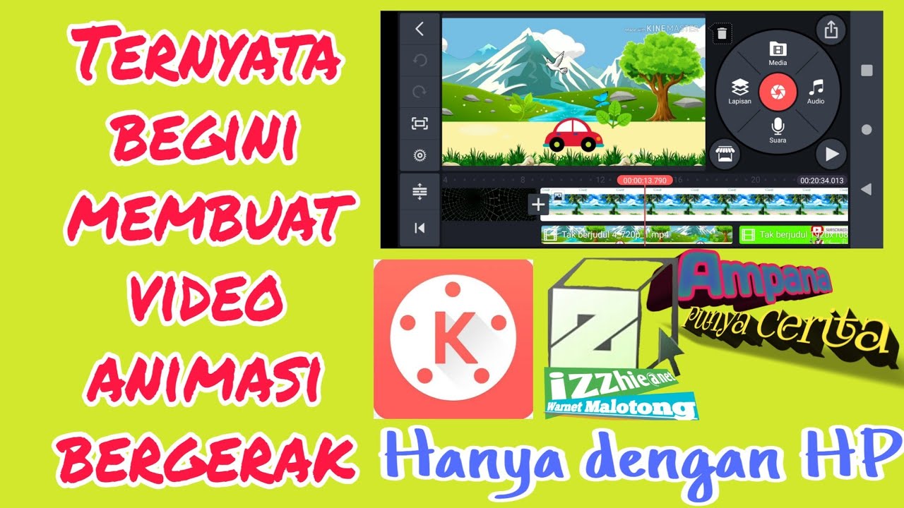  Cara  Membuat  Animasi  Video  Di  Aplikasi Kine Master YouTube