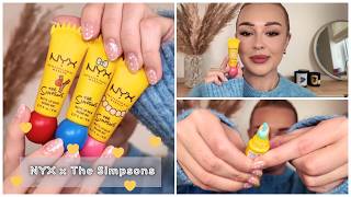 New NYX x Simpsons Matte Lip Balms! 💛