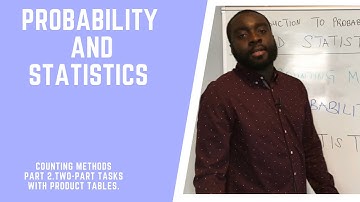 PROBABILITY AND STATISTICS II COUNTING METHODS PART 2 II TWO-PART TASK II USING PRODUCT TABLES
