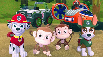 Paw Patrol saves the Stinky Monkeys