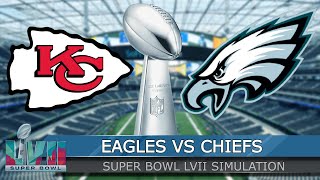 Chiefs vs Eagles - Super Bowl LVII Full Game Highlights Kansas City vs Philadelphia (Madden 23 Sim)