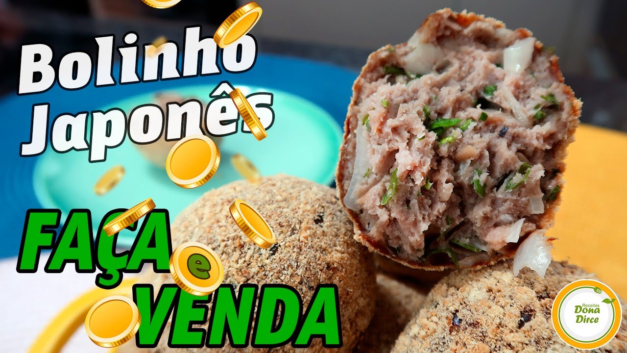 💰 FAÇA E VENDA 💰 O VERDADEIRO BOLINHO JAPONÊS | BOLINHO DE CARNE TÍPICO JAPONÊS | BOLINHO FRITO