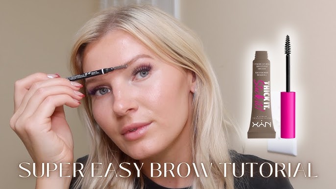 NYX Thick It and Stick It Brow Mascara - Brunette - New - YouTube