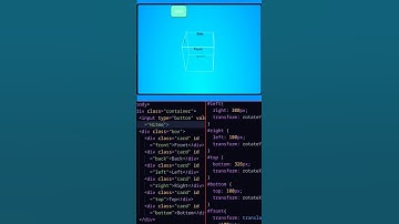 3D Cube Animation with Html and Css#codeing