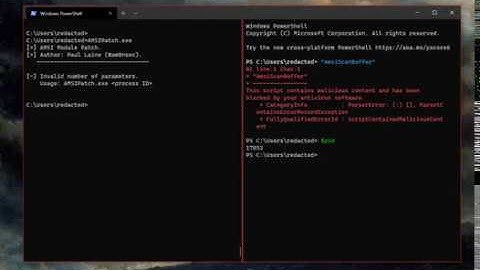 AMSI Module Remote In-Memory Patching
