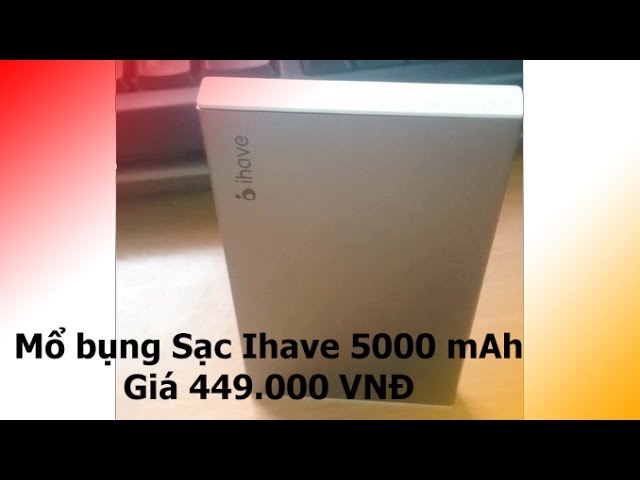 Mổ bụng Sạc dự Phòng Ihave 5000 mAh