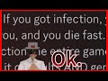 If you get infected you die fast  roblox daybreak 2