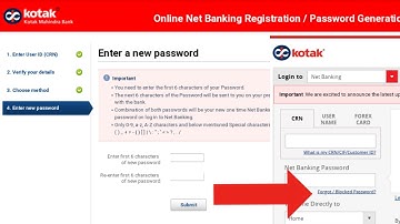 How to Activate/Password Reset/Unblock/Forgot Password of Kotak Net Banking | Kotak Internet Banking