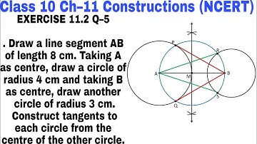 Ch 11 Ex 11.2 Q 5 class 10 || Construction ||  NCERT Mathematics ||