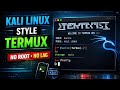 Termux Customisation | Kali Linux Style Terminal (No Root, No Lag) | Hackie