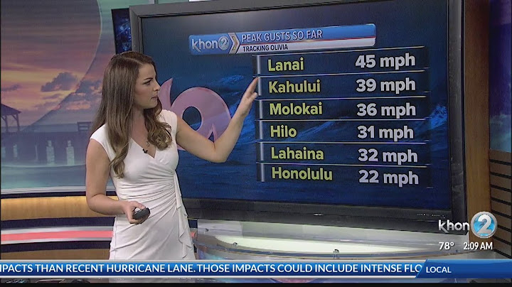 Tropical Storm Olivia maintains strength as it creeps towards Maui, Hawaii island