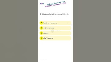 NMC CBT Exam Prep: MCQs Overview Chap 2 Test 3 Q3 #nmc #cbt2exam