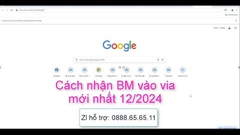 Cách nhận BM vào via theo link được cấp mới nhất 12/2024