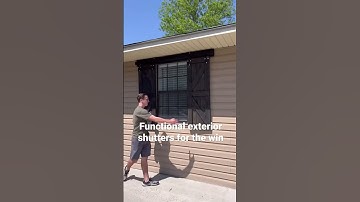 DIY Functional Exterior Shutters For The Win! #diy #diyprojects #diydecor #doityourself