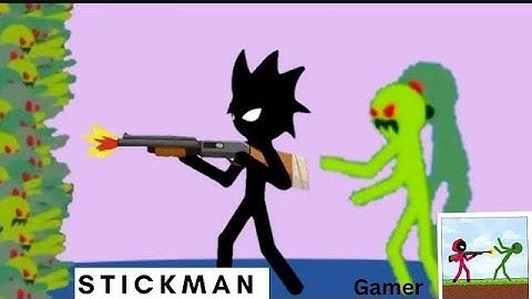 Stickman vs zombie gameplay shooter apocalypse walkthrough Android