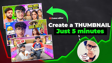 How to make Thumbnail Like Triggered insaan in mobile phone || @triggeredinsaan @liveinsaan