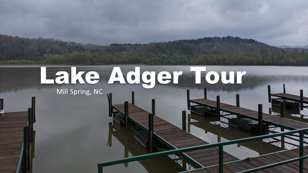 TOUR LAKE ADGER on a BOAT / Mill Spring, North Carolina YouTube