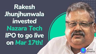 Rakesh Jhunjhunwala Invested Nazara Technologies IPO to go live on Mar 17th #shorts