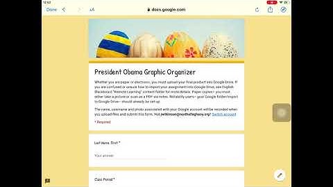 Notability to Google Drive to Google Form