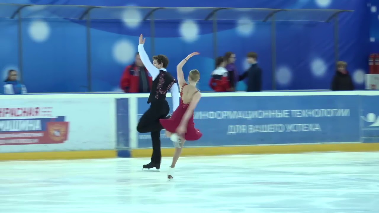 Зимняя спартакиада учащихся фигурное катание. Лазарев танцы на льду.