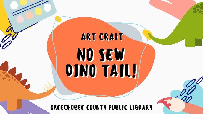 Dinosaur Week Art: No Sew Dino Tail! - YouTube dinosaur-week-art-no-sew-dino-tail-youtube