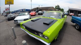 Maple Motors SNEAK PEEK 7/2/23 Muscle Car Lot Inventory Update Walk Around USA Hot Rods