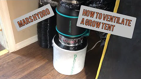 How To Ventilate A Grow Tent Mars Hydro 6In In-line Fan And Carbon Filter Combo Kit