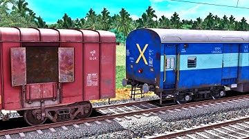 BCNA WAGON COUPLING ICF BLUE EXPRESS I BUMPY RAILROAD I RAILWORKS 3 I INDIAN TRAIN SIMULATOR JK