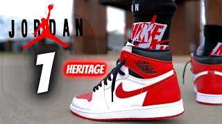 JORDAN 1 HERITAGE DETAILED REVIEW & ON FEET W LACE SWAPS!!