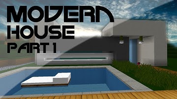 Minecraft Lets Build: Minimalistic Modern House - Part 1