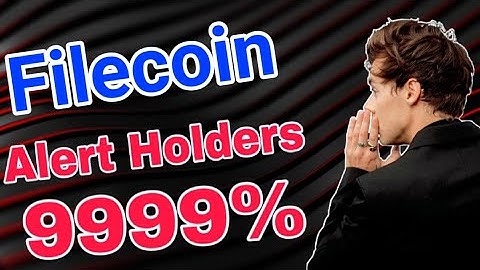 Filecoin Alert Holders || Filecoin Price Prediction! Filecoin Today Update