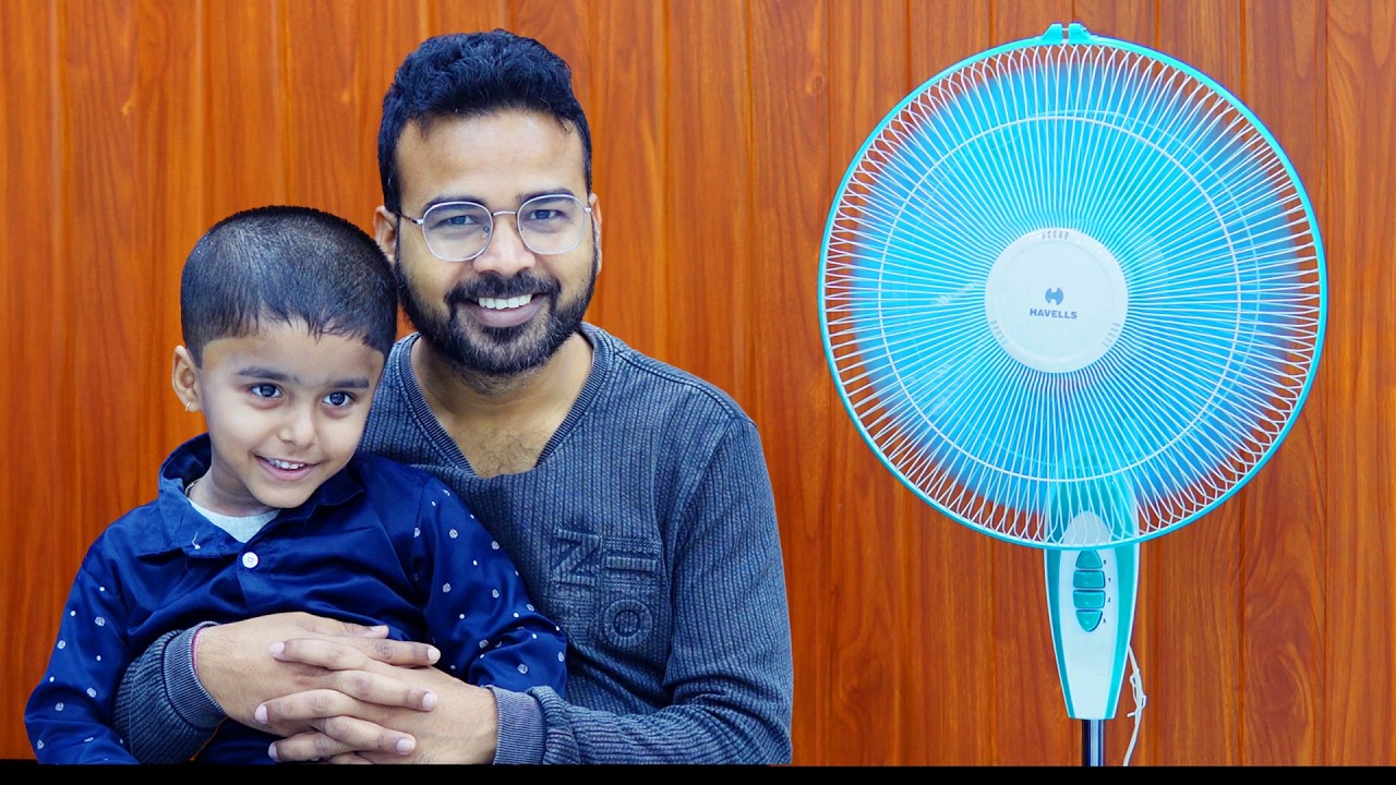 Havells Gatik Neo 400mm Oscillating Pedestal Fan Assembly & Review