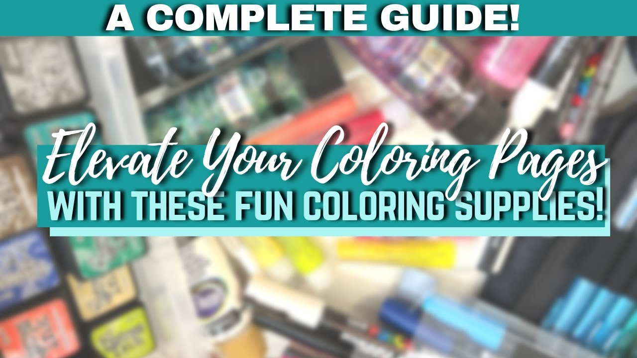 The Best Adult Coloring Supplies