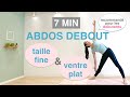 7min abdos debout pour une taille fine  ventre plat7min standing abs for slim waist  flat belly