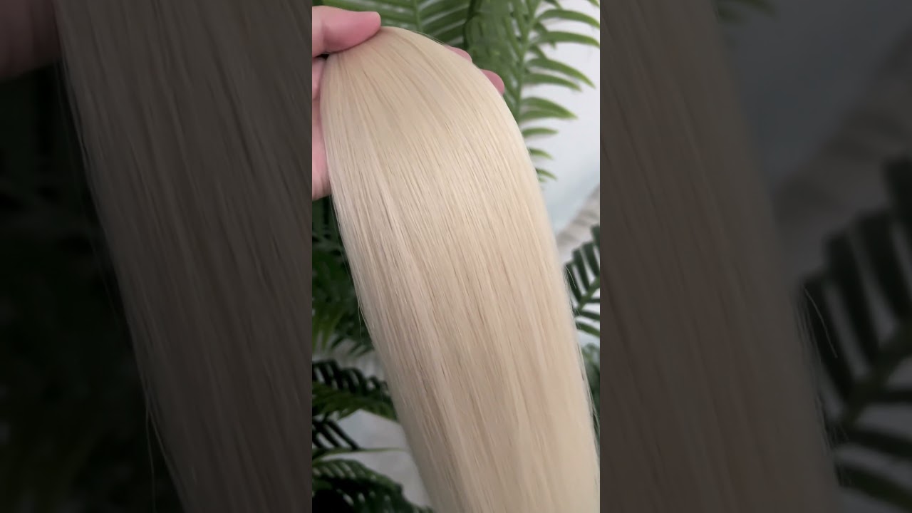 Real remy hair extension micro ring I tip color MSilver/60 