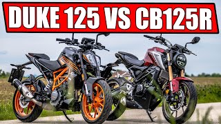 KTM DUKE 125 2021 VS HONDA CB125R 2021 + GPS MESSUNG