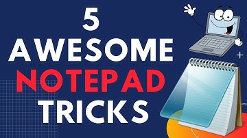 Top 5 Amazing NOTEPAD Tricks | Grow UP