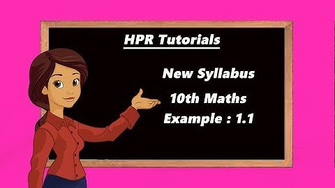 10th Maths | Example 1.1 Relations & Functions  | HPR Tutorials