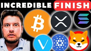 Bitcoin, Shiba Inu, Xrp and Solana 🚨 Incredible FINISH ! Vechain analysis and Cardano prediction.