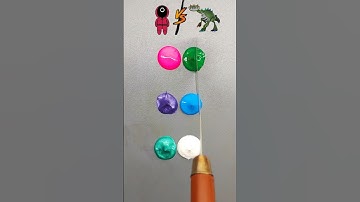 Squid game 2 & poppy playtime 4 Guess the mixed color? #satisfying #poppyplaytimechapter4 #colors