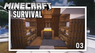 Minecraft 1.15 Survival Let's Play | AFK Fishing Farm & Custom Trees | Episode 3