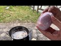 牛のキ○タマを丸揚げにすると…【デカすぎ】
