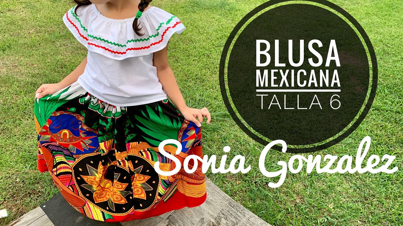 DIY #68 COMO HACER UNA BLUSA MEXICANA // MEXICAN - YouTube